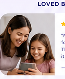 A parent and child celebrating a completed task